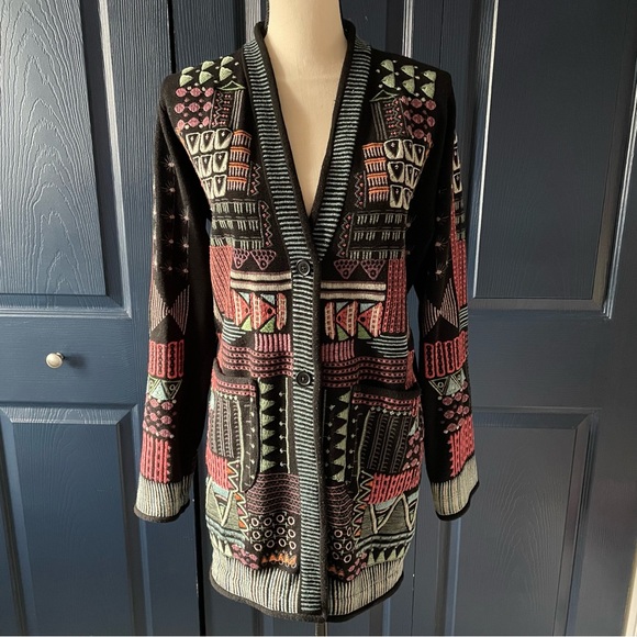 Johnny Was Biya Kane Embroidered Cardigan - Picture 10 of 13